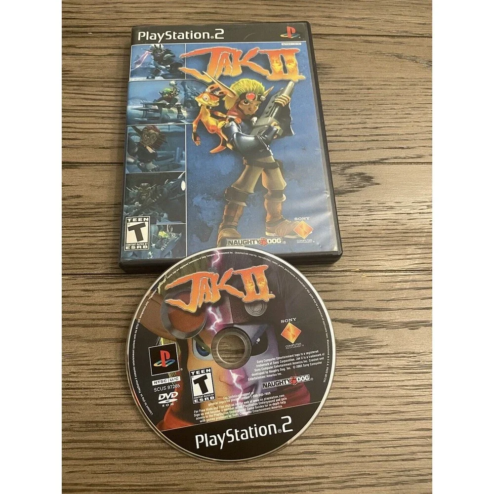 Jak II (Sony PlayStation 2) PS2 Video Game Black Label Tested Working